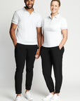 Sustainable Women's Pro Polo with Stripe Collar