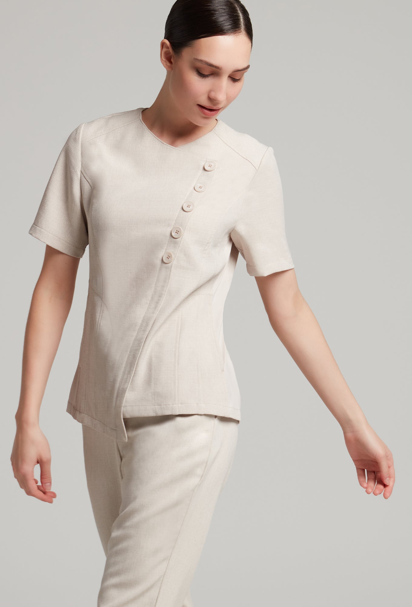 Faux Linen Valencia Tunic – Noel Asmar Uniforms