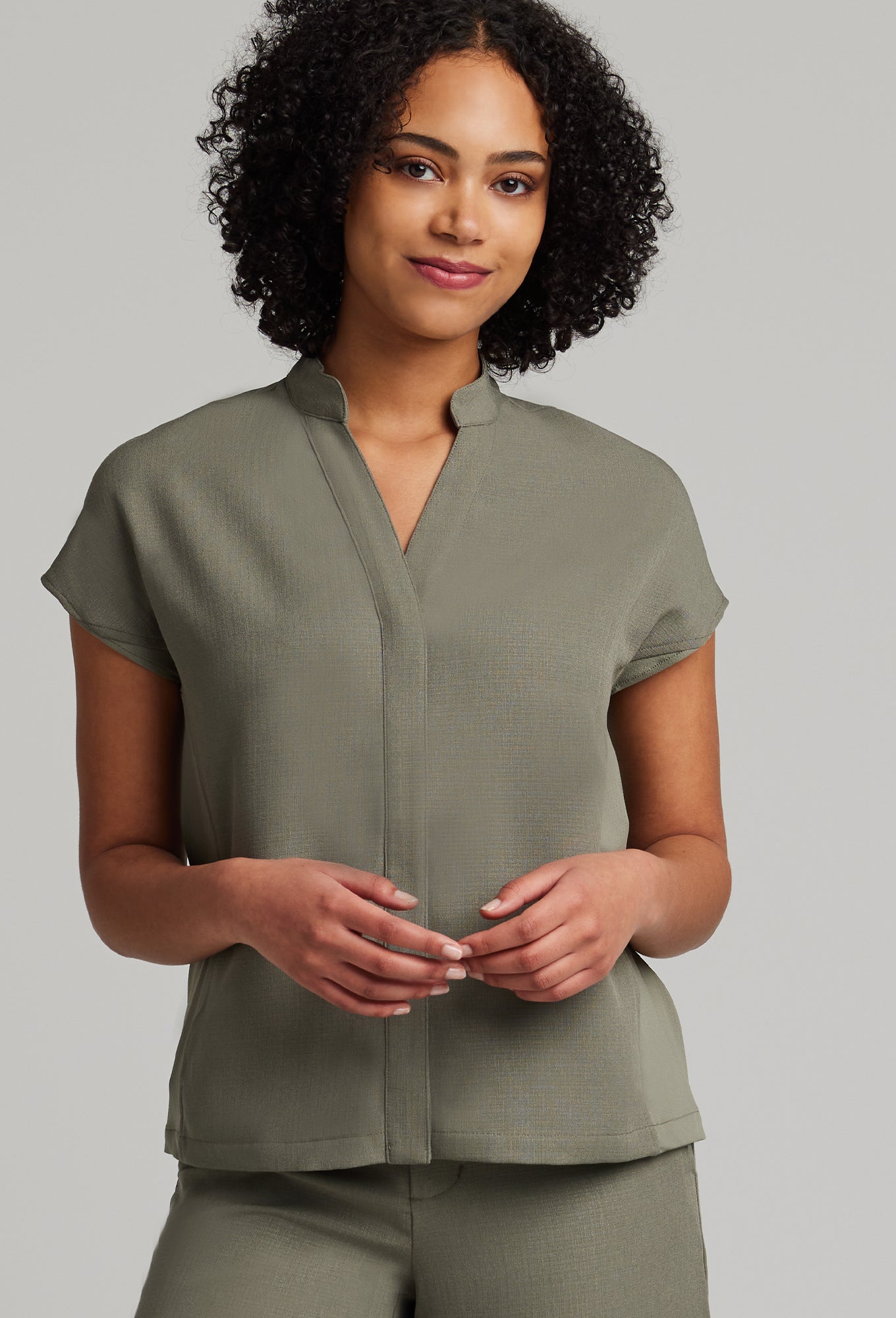 Faux Linen Mila Tunic – Noel Asmar Uniforms