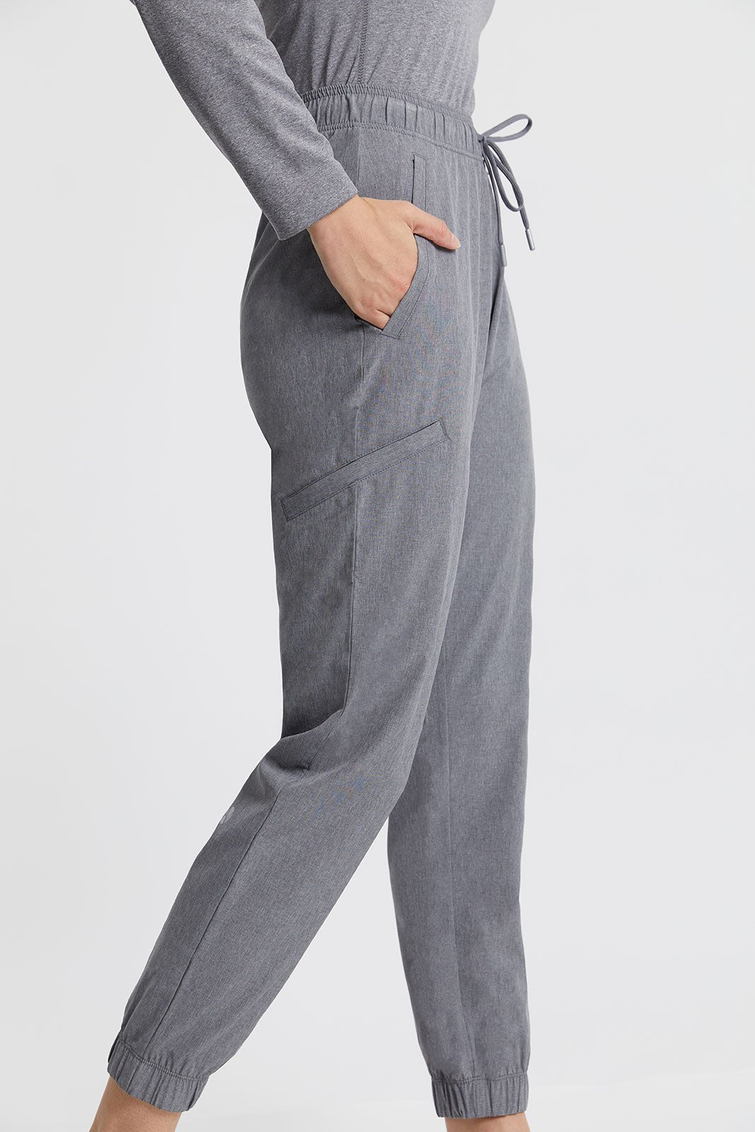 Heather Grey Susan True Fit Multi-Pocket Scrub Jogger – Noel Asmar