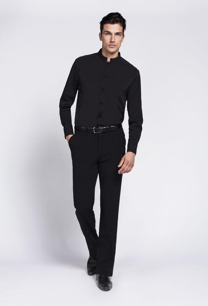 Mens Stand Collar Shirt  Mens shirt dress, Chinese collar shirt, Stand  collar shirt