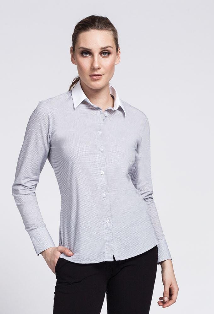 Oxford Women's Mini Check Dress Shirt Oxford Women's Mini Check Dress Shirt