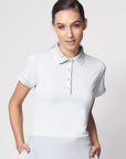 Sustainable Women's Pro Polo with Stripe Collar