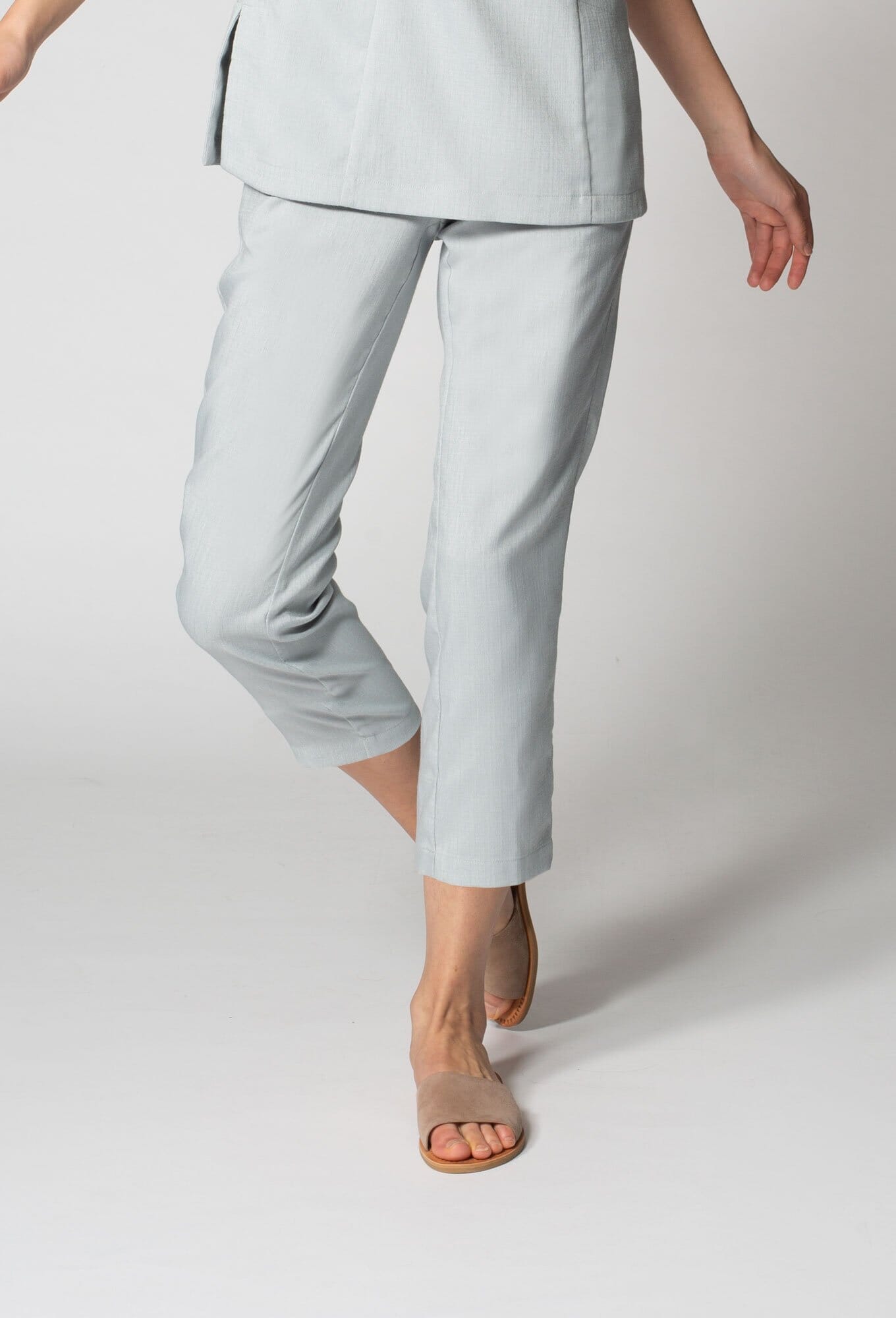 Limited Edition Women's Faux Linen Crop Pant