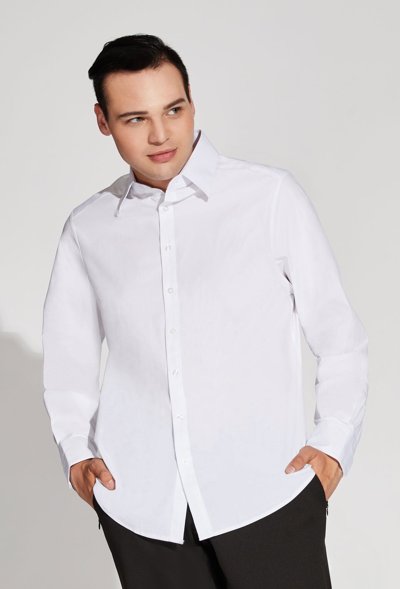 mens soft dress shirts Men's Short Sleeves Linen Shirt KEY West in Soft blue