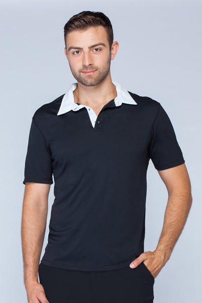 FC090-mens-woven-collar-polo-