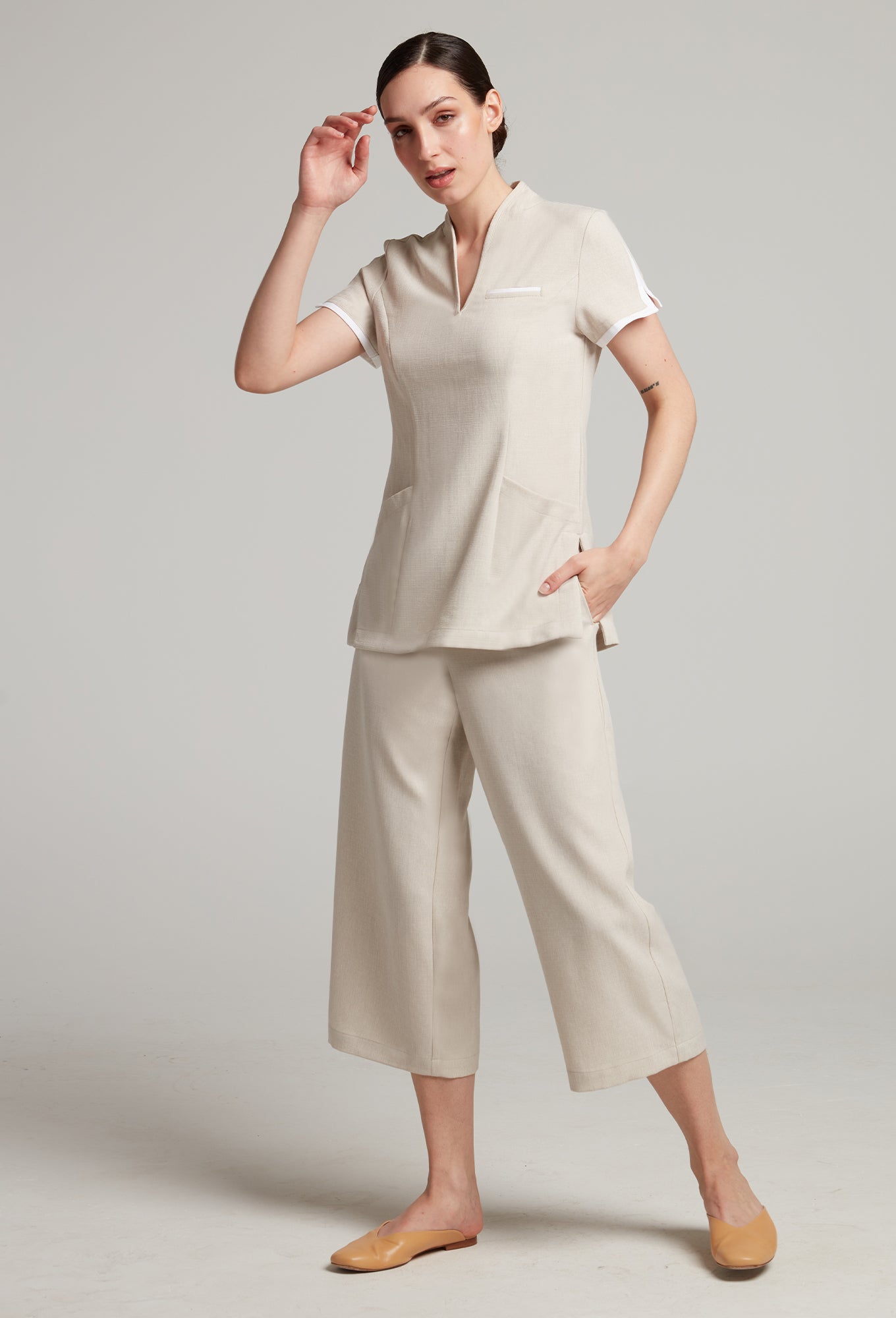 Faux Linen Maya Tunic – Noel Asmar Uniforms