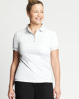 Sustainable Women's Pro Polo with Stripe Collar