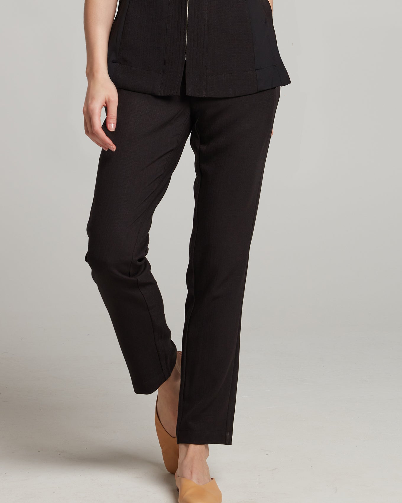 Faux Linen Women's Long Pant