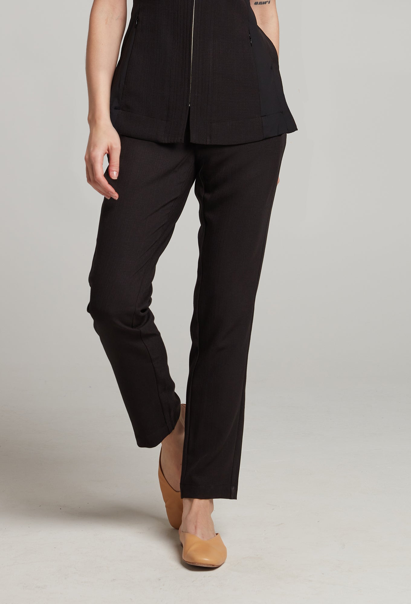 Faux Linen Women's Long Pant