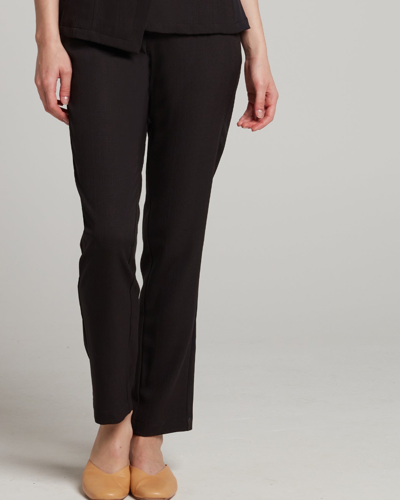Faux Linen Women's Long Pant