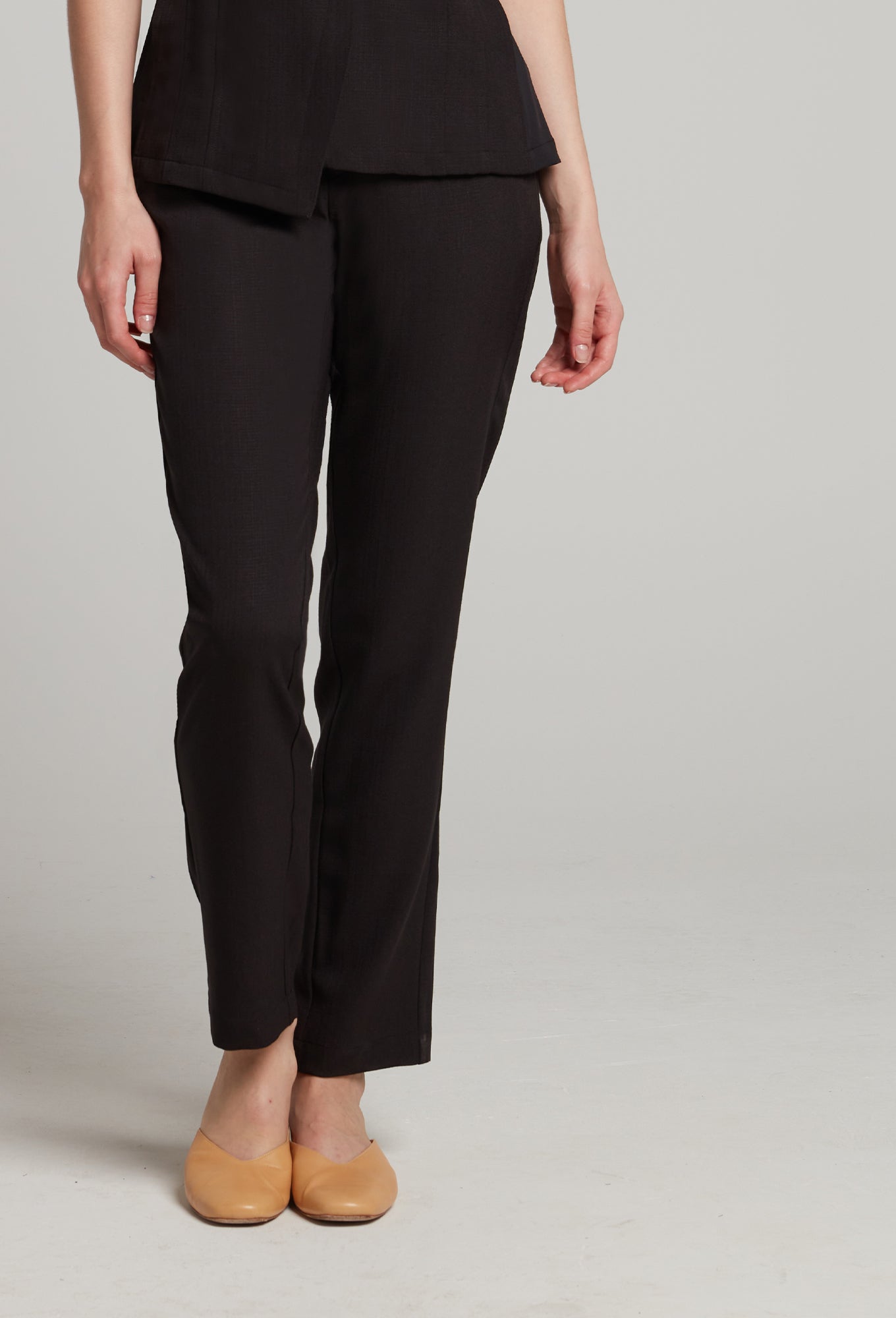Faux Linen Women's Long Pant