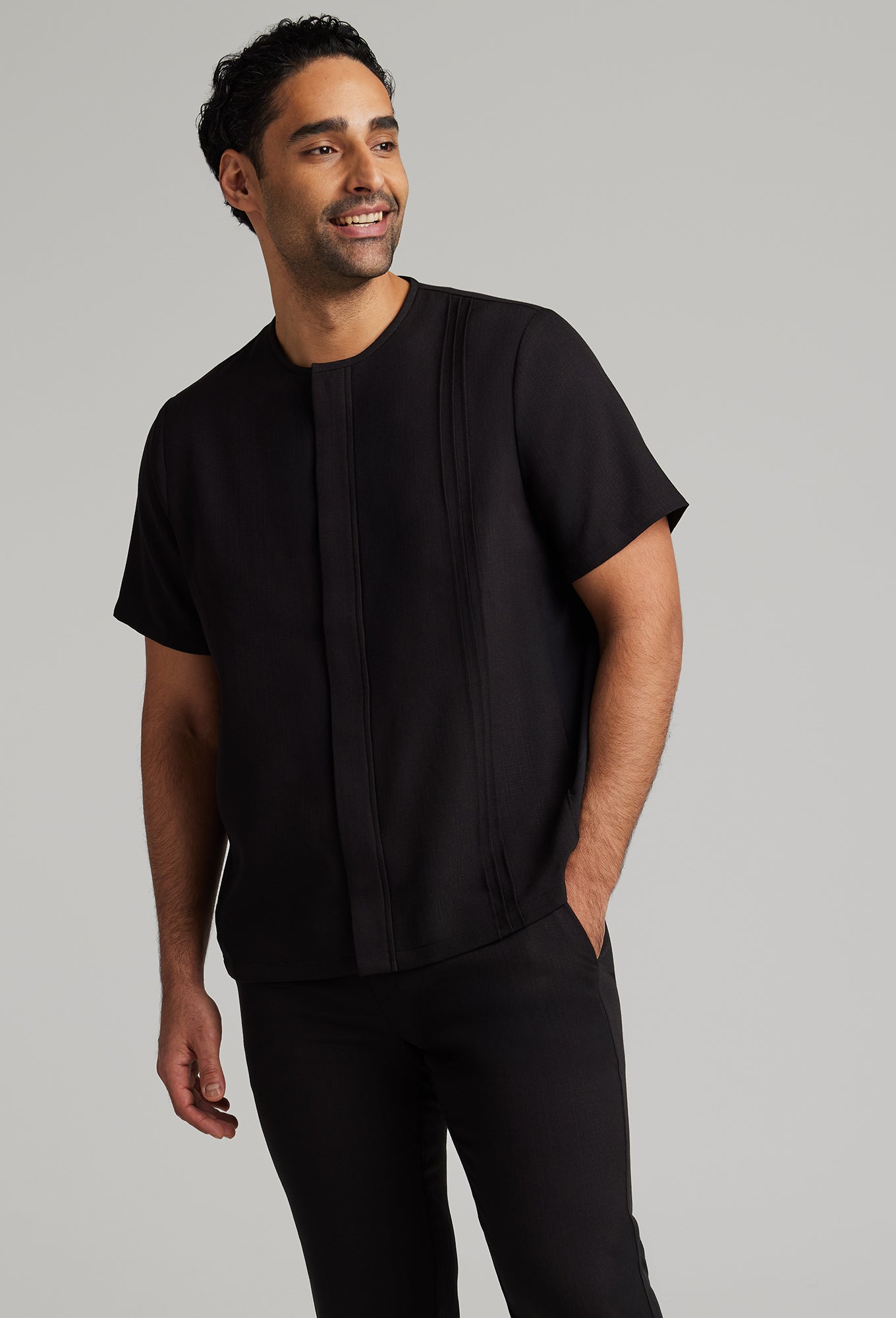 Faux Linen Azure Tunic – Noel Asmar Uniforms
