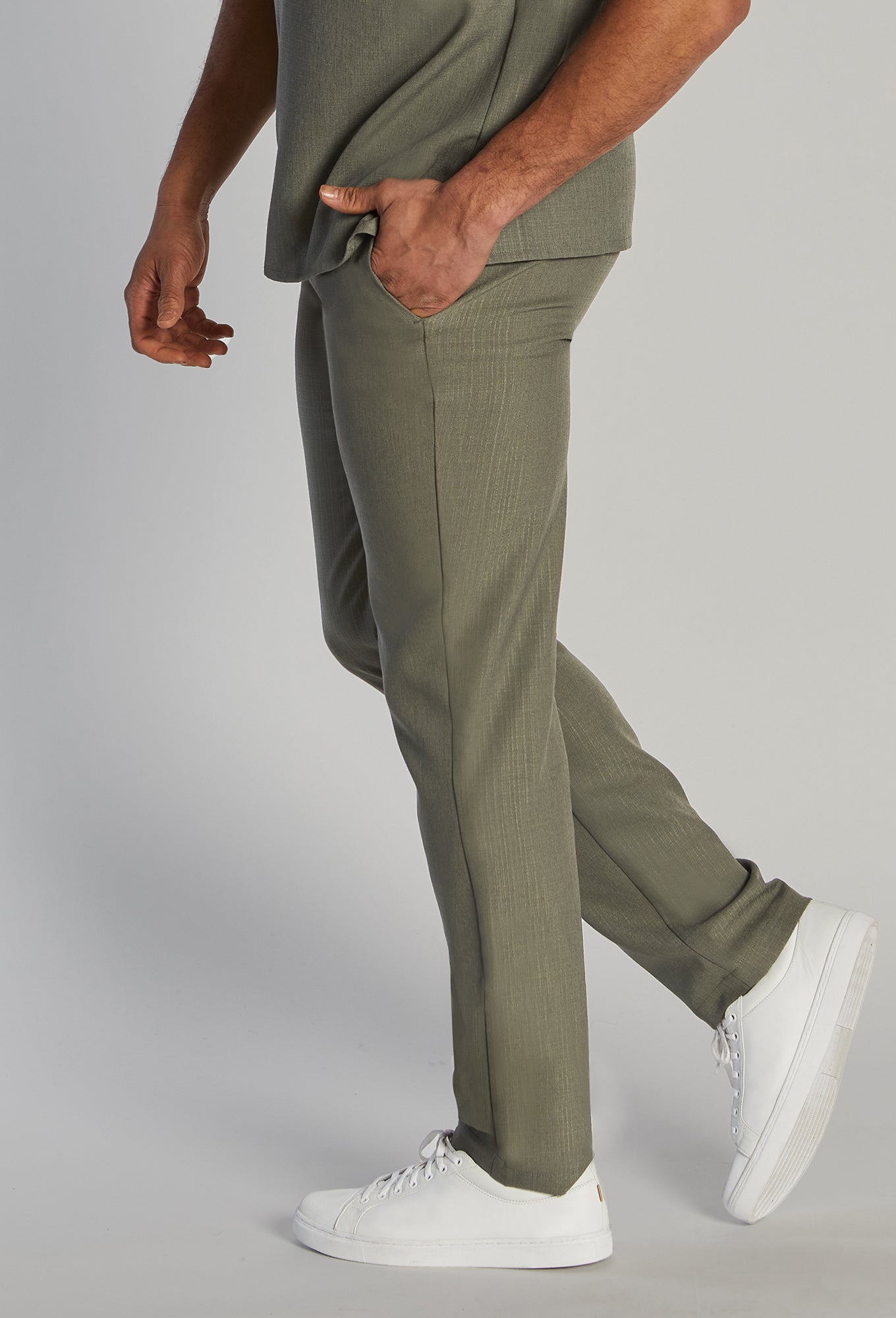 Faux Linen Men's Pant