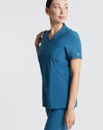 Emeline Zippered Pocket Scrub Top