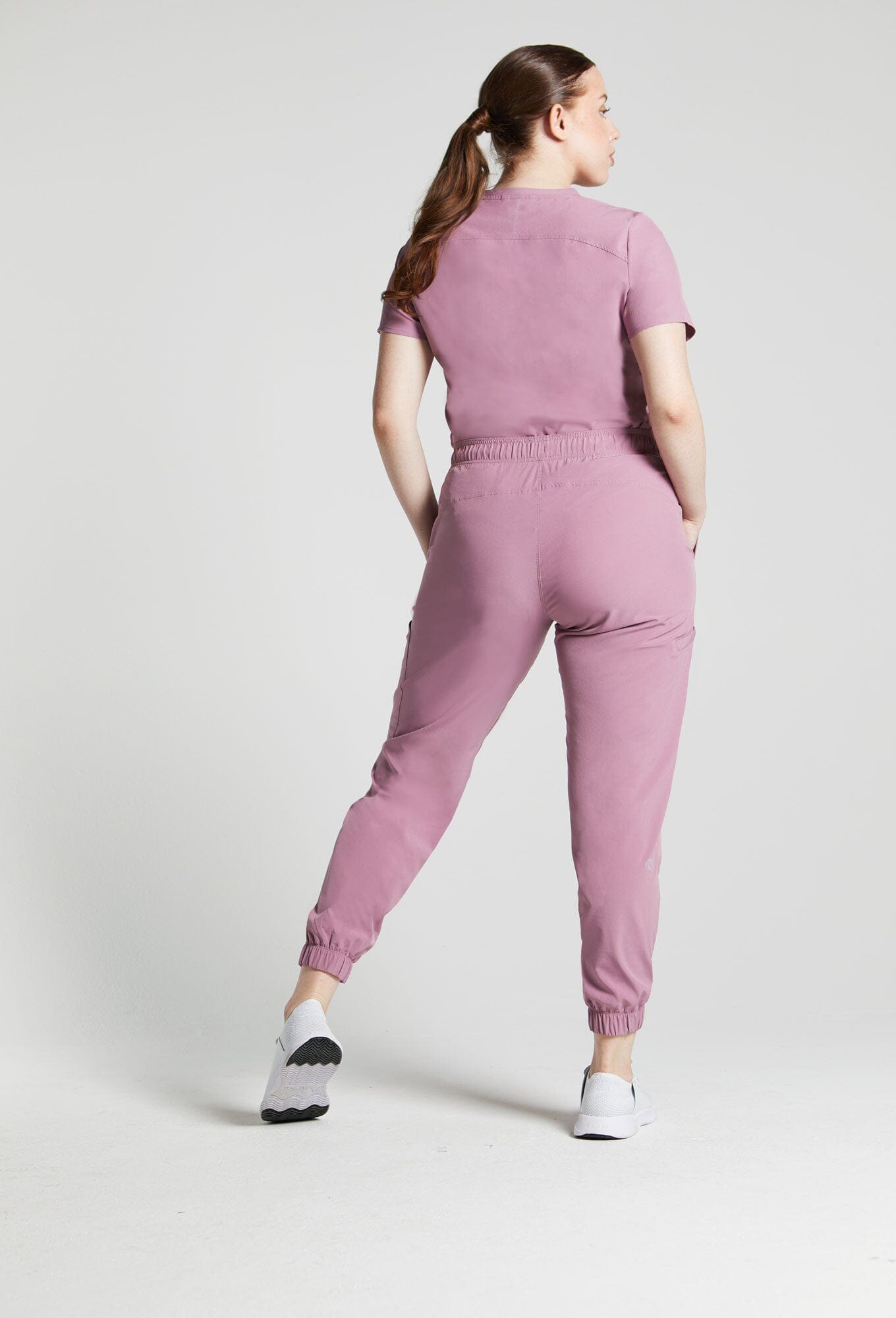 Hannah is size 10. She is wearing L.