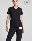 Emeline Zippered Pocket Scrub Top