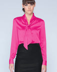 Carina Neck Tie Blouse