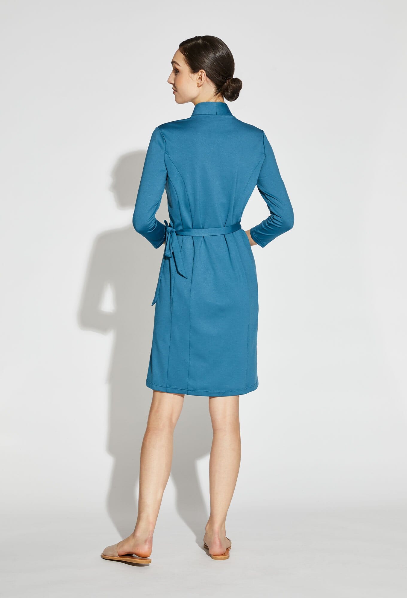 Amari V-Neck Faux Wrap Dress Amari V-Neck Faux Wrap Dress